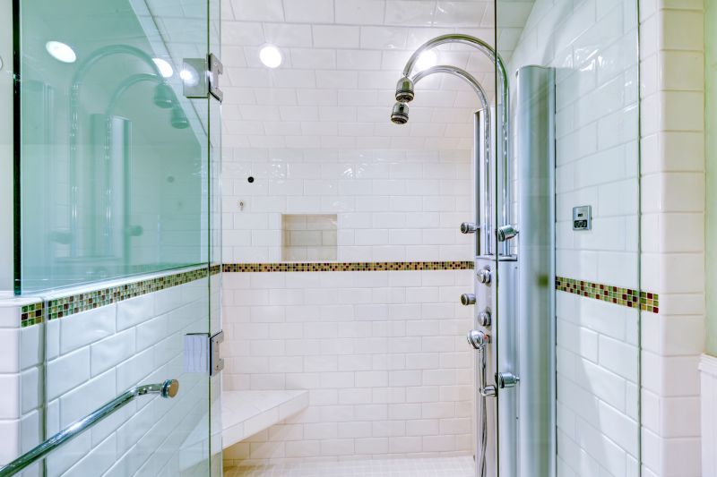 Luxury Shower with Glass Panels